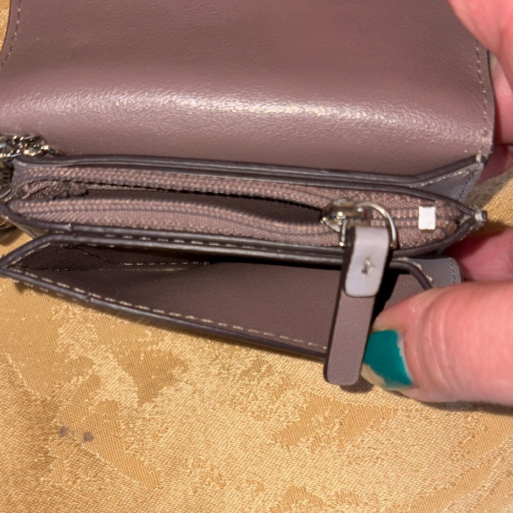 kate spade Tan Scallop Card Case with Keyring - Picture 5 of 7
